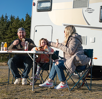 family enjoying with Breakaway Campers