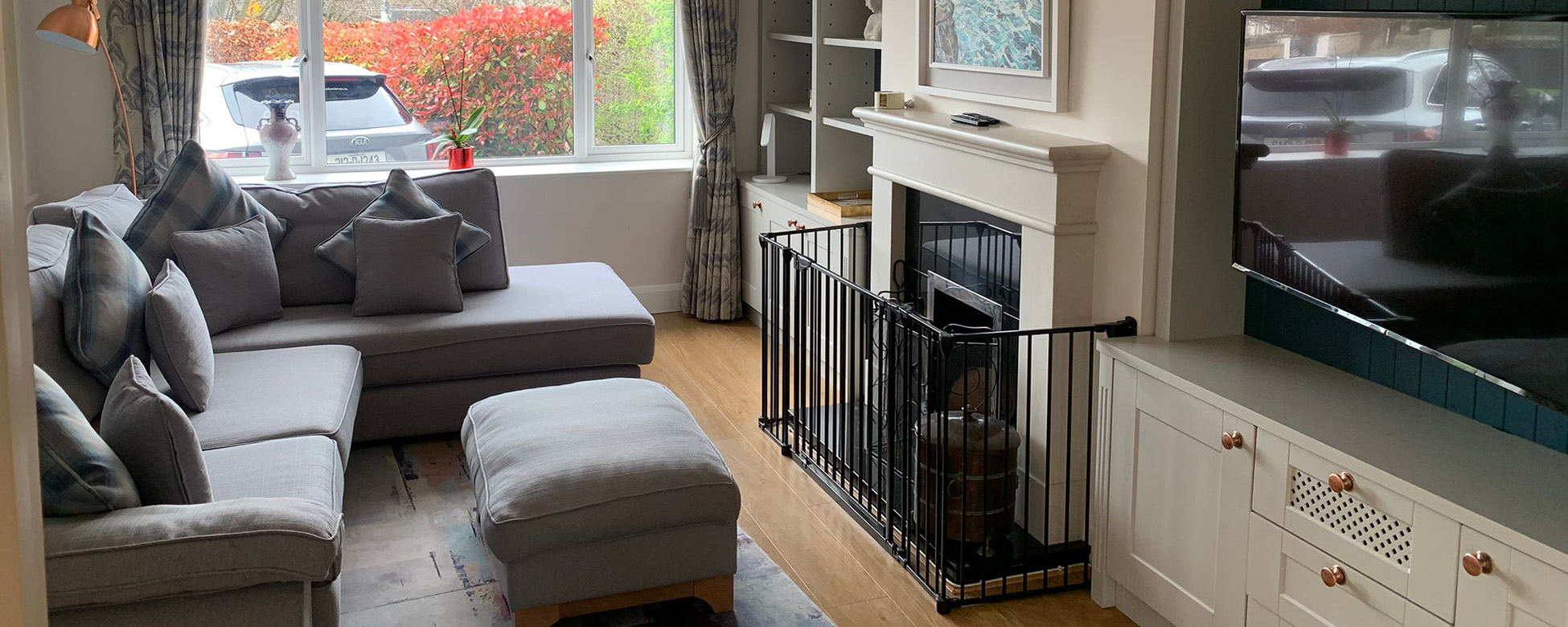 living room in a house